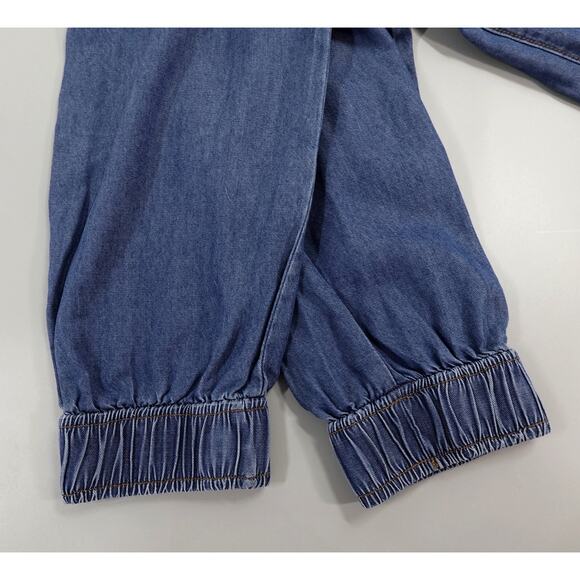 Womens Cargo Joggers Pants 2 High-Rise Lyocell Crop Lightweight Comfy - Picture 12 of 16